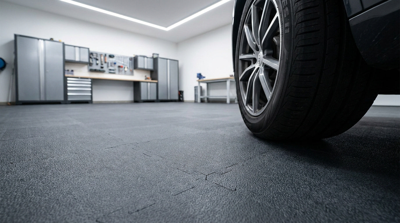 Dalles PVC de garage : la solution pour un passage intensif