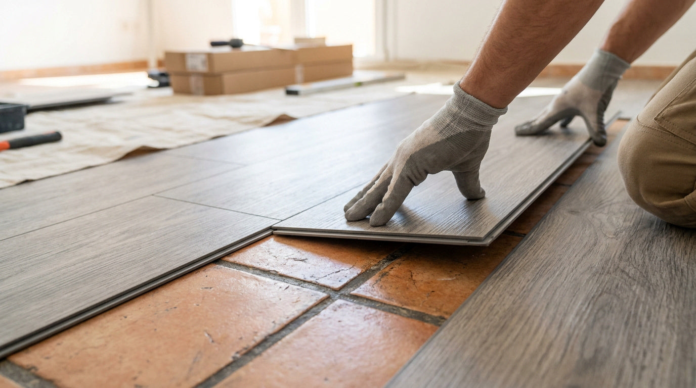 Peut-on poser des dalles PVC clipsables sur du carrelage ?