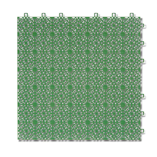 Bergo Ultimate Clip-Together Multisport Tile — Grass Green · Indoor or Outdoor Sports Field