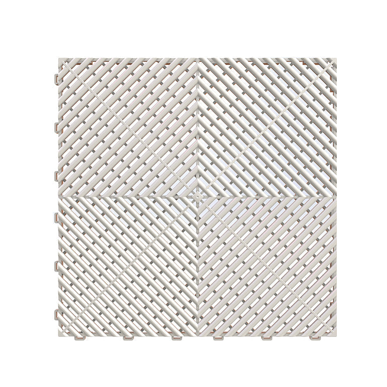 LIQUIDACIÓN DE MOSAIK-AERO - Losas perforadas para garaje BLANCAS - MOSAIK AERO blanco para suelos industriales y de garaje.