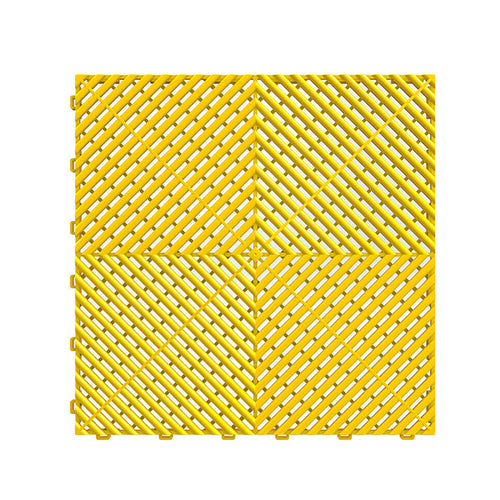 Dalle de garage ajourée Mosaik AERO — jaune · sol de garage ventilé