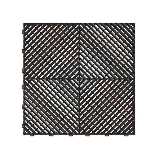 Dalle de garage ajourée Mosaik AERO — noir · sol de garage ventilé