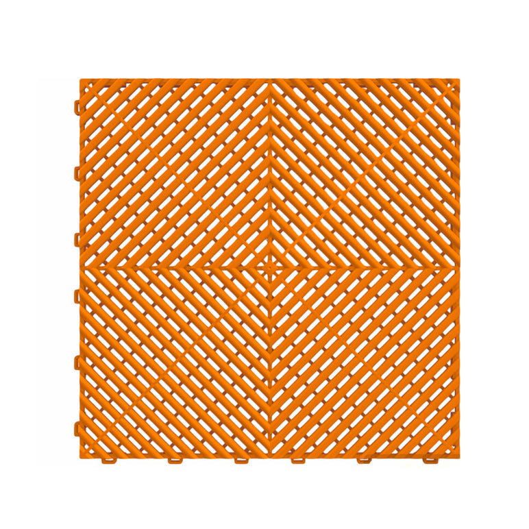LIQUIDACIÓN DE MOSAIK-AERO - Losas perforadas para garaje NARANJA - MOSAIK AERO naranja para suelos industriales y garajes.