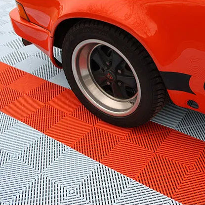 Dalles Mosaik Aero - dalles garages - voiture orange rouge