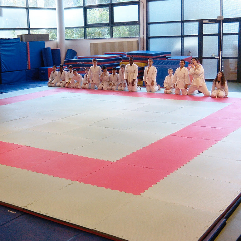 Tapis puzzle et tatami à emboîter 100 cm — réalisation 4
