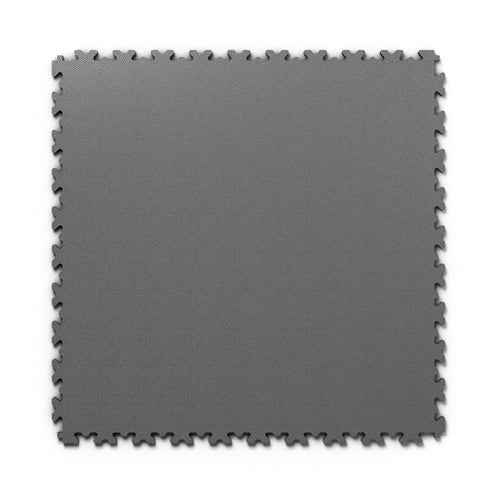 Dalle PVC clipsable Ultima Industry — Lisse Gris foncé · sol de garage et d'atelier