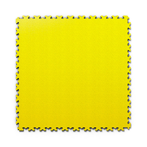 Dalle PVC clipsable Ultima Industry — Lisse jaune · sol de garage et d'atelier