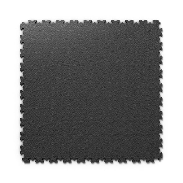 Dalle PVC clipsable Ultima Industry — Lisse noir · sol de garage et d'atelier