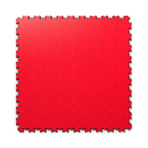 Dalle PVC clipsable Ultima Industry — Lisse rouge · sol de garage et d'atelier