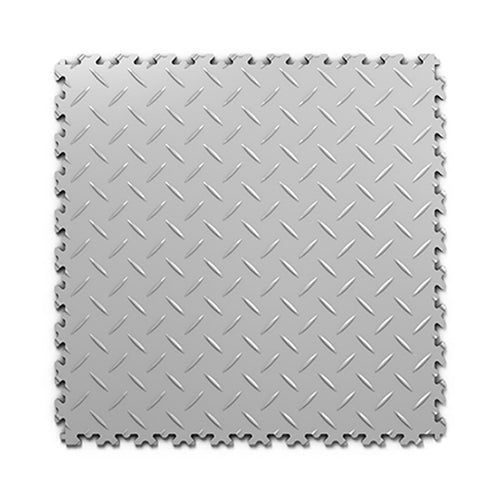 Dalle PVC clipsable Ultima Industry — Gris clair · sol de garage et d'atelier