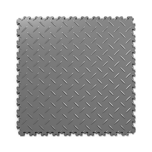 Dalle PVC clipsable Ultima Industry — Gris foncé · sol de garage et d'atelier