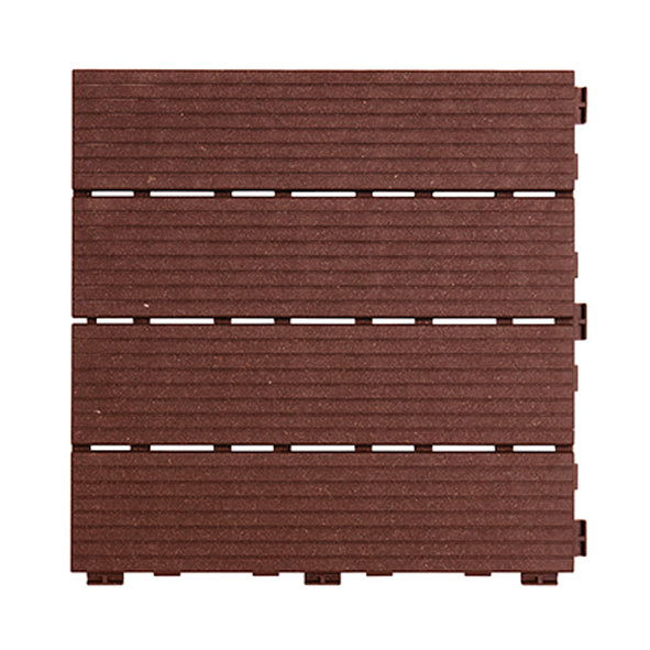 Dalle de terrasse Tereco effet bois — brun · terrasse et balcon