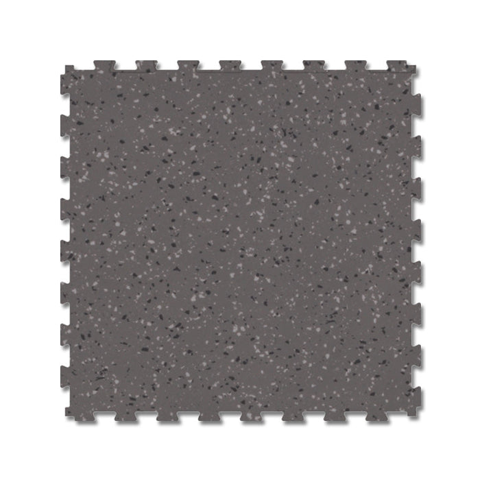 Dalle vinyle clipsable Decolock 70 — Venezia Dark Grey · sol de bureau et de magasin