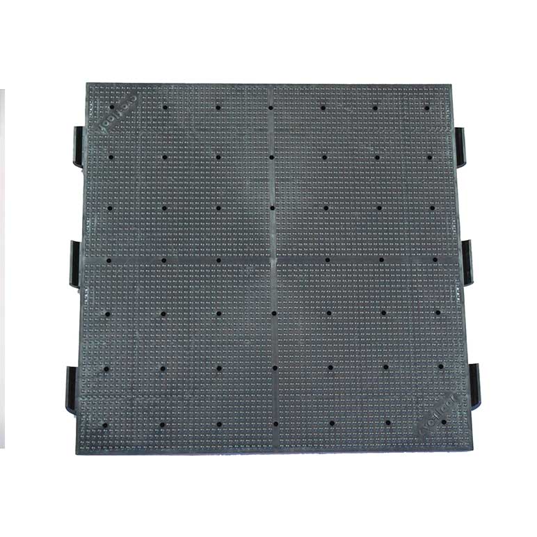 Dalle MOSOLUT EVENT perforée 500 x 500 mm pour drainage et aération