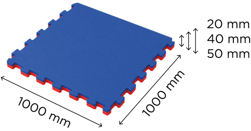 Tapis puzzle arts martiaux MOSAIK