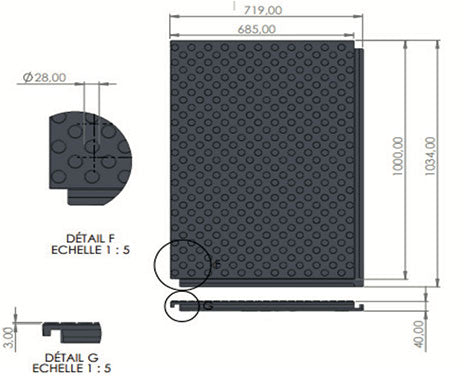 Plaque de roulage MOSAIK INTENSE