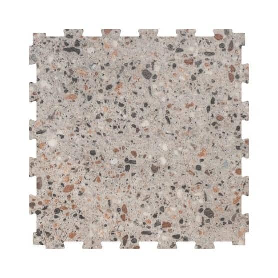 Dalle PVC Mosaik aspect pierre marron · sol d'intérieur à joints invisibles