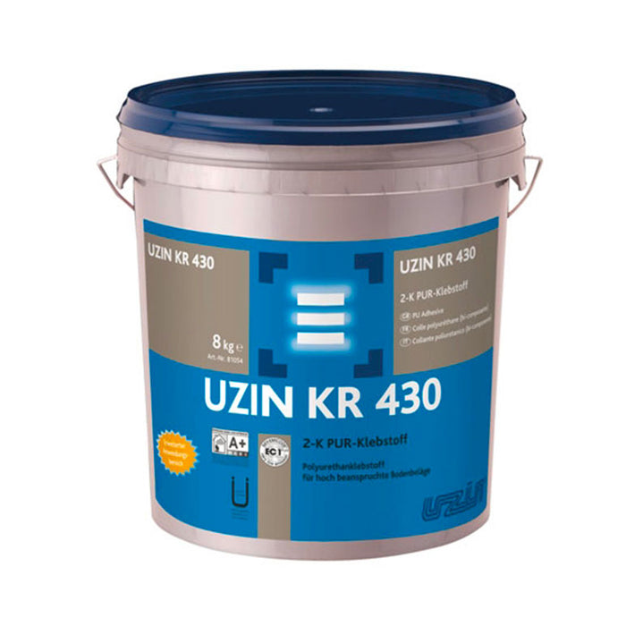 Colle bicomposant Uzin KR 430 · collage de dalles PVC