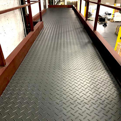 VERKAUF - PVC-Bodenplatte MOSAIK BARRIEREBLECH GRAU 4 mm