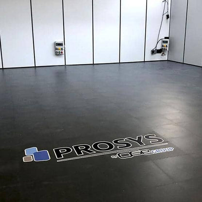 LOGO STAMPATO SU PIASTRELLE IN PVC